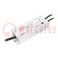 Power supply: switched-mode; LED; 65W; 13÷130VDC; 300÷500mA; IP65