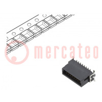 Connector: plaat-plaat; mannelijk; PIN: 16; 1,27mm; -55÷125°C; SMT
