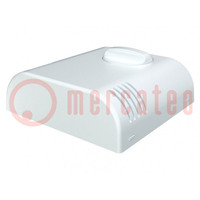 Enclosure: wall mounting; X: 80mm; Y: 80mm; Z: 25mm; ABS; white