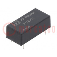 Converter: DC/DC; 2W; Uin: 12V; Uout: 15VDC; Uout2: -15VDC; Iout: 66mA