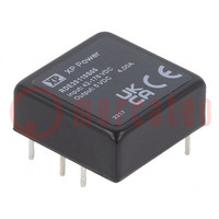 Converter: DC/DC; 20W; Uin: 42÷176V; Uout: 5VDC; Iout: 4000mA; THT