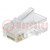 Plug; RJ45; PIN: 8; Layout: 8p8c; for cable; IDC,crimped