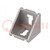 Angle bracket; for profiles; Width of the groove: 10mm; W: 38mm