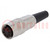 Connector: M16; plug; female; soldering; for cable; PIN: 7; 5A; 60V