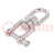 Swivel; acid resistant steel A4; for rope; L: 92mm; 8mm; eye/ jaw