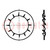 Ring; verzonken; M4; D=8mm; h=1,85mm; verenstaal; DIN 6798V; BN 786