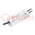 Zasilacz: impulsowy; LED; 65W; 13÷130VDC; 300÷500mA; 180÷528VAC