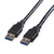 ROLINE Câble USB 3.2 Gen 1 Type A-A, noir, 1,8 m