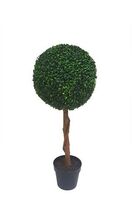 Artificial Single Topiary Boxwood Ball Tree - 106cm, Green