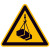 Warnschild,Folie,Warnung vor schwebender Last,Größe: 40,0 cm DIN EN ISO 7010 W015 ASR A1.3 W015