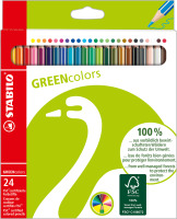 FSC®-zertifizierter Buntstift STABILO® GREENcolors, Kartonetui mit 24 Stiften