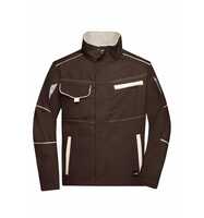 James & Nicholson Funktionelle Jacke JN849 Gr. 5XL brown/stone