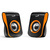 Genius głośniki SP-Q180, 2.0, 6W, czarno-pomarańczowy, regulacja głośności, stołowy, 150Hz-20kHz