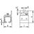 Skizze zu Staffa di fissaggio a parete Helm Agrar 401