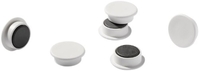 DURABLE 475402 AIMANT ROND 37 MM - FORCE 1000 - BLANC LOT DE 20 MAGNETS