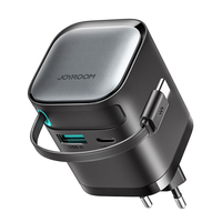 JOYROOM GAN WALL CHARGER 65W WITH RETRACTABLE CABLE (EU) JR-TCL02