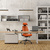 Bürostuhl / Drehstuhl ERGO LINE II PRO Stoff orange hjh OFFICE