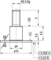 Messeinsatz Stahl Teller 10x0,5mm KÄFER