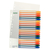 Plastikregister 1-20, bedruckbar, A4, PP, 20 Blatt, farbig