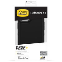 OtterBox Defender XT Case for iPhone 14 Plus with MagSafe, Shockproof, Drop proof, Ultra-Rugged, Protective Case, 5x Tested to Military Standard, Black