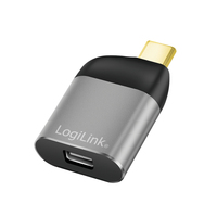 LogiLink CUA0205 tussenstuk voor kabels USB Type-C Mini DisplayPort Zwart, Grijs