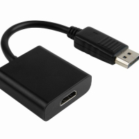 4XEM 4XDPHDMI video cable adapter 0.2 m DisplayPort HDMI Type A (Standard) Black