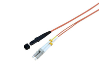 Microconnect FIB4300005 InfiniBand/fibre optic cable 0.5 m LC MT-RJ OM1 Orange