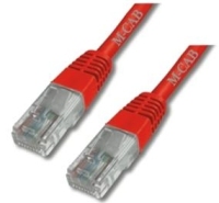 M-Cab CAT6 Netzwerkkabel U-UTP, PVC, 5 GBit, 1.00m, rot
