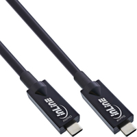 InLine USB 3.2 Gen.2 AOC cable, USB-C male/male, black, 3m