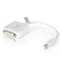 C2G 54312 video cable adapter 0.2 m Mini DisplayPort DVI-D White