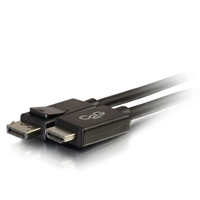 C2G 1,8 m (6ft) DisplayPort™-Stecker auf HDMI®-Stecker-Adapterkabel - Schwarz