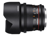Samyang 10mm T3.1 VDSLR ED AS NCS CS II SLR Wide lens Black