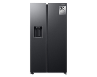 Samsung RS68CG885DB1EF kétajtós mélyhűtős hűtőszekrény Szabadonálló 634 L D Fekete