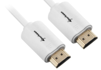 Sharkoon 1m, 2xHDMI HDMI kábel HDMI A-típus (Standard) Fehér