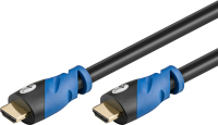 Goobay 72317 kabel HDMI 1,5 m HDMI Typu A (Standard) Czarny, Niebieski