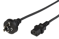 Microconnect PE010418AUSTRALIA electriciteitssnoer Zwart 1,8 m C13 stekker