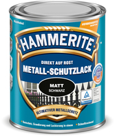 Hammerite Metall-Schutzlack Matt Schwarz 0,25 l