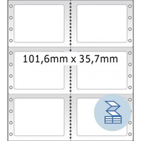 HERMA Computeretiketten 101.6x35.7 mm 2-bahnig weiß Papier matt 8000 St.