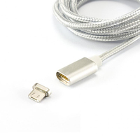 SBOX MAGNETIC-MUSB USB kábel 1 M USB 2.0 USB A USB A/Micro-USB B Ezüst
