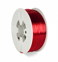 Verbatim 55062 3D nyomtató alapanyag Polietilén-tereftalát-glikol (PETG) Vörös, Átlátszó 1 kg