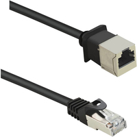 Renkforce RF-4394124 câble de réseau Noir 0,5 m Cat5e F/UTP (FTP)