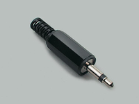 BKL Electronic 072117 tussenstuk voor kabels 6,3mm Zwart