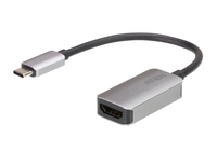 ATEN UC3008A1 adaptador de cable de vídeo 0,154 m USB Tipo C HDMI tipo A (Estándar) Aluminio, Negro