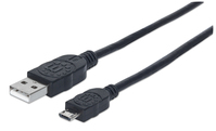 Manhattan 325677 USB-kabel 0,5 m USB 2.0 USB A Micro-USB B Zwart