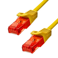 ProXtend CAT6 U/UTP CU LSZH Ethernet Cable Yellow 75CM