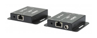 Manhattan 4K HDMI over Ethernet Extender Kit, Extends 4K@30Hz signal up to 40m or a 1080p@60Hz signal up to 70m with a single Cat6 Ethernet Cable, Transmitter and Receiver, Powe...