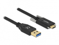 DeLOCK 84017 USB-kabel 1,5 m USB 3.2 Gen 2 (3.1 Gen 2) USB A USB C Zwart