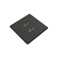 Kondator 935-PM31 socket-outlet 2 x USB A Black