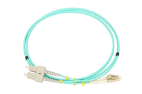 Extralink PATCHCORD LC/UPC-SC/UPC MM OM3 DUPLEX 3.0MM 1M - Multimode-Faser - 1 m kabel optyczny FTTH Turkusowy