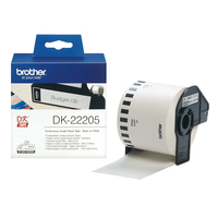 Brother DK-22205 labelprinter-tape Zwart op wit